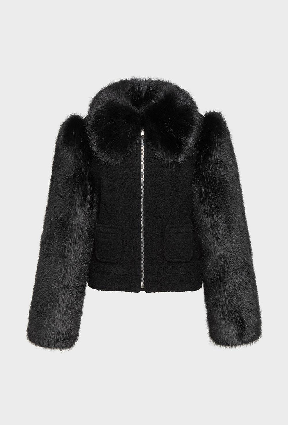 shrimps Otis Jacket - Black