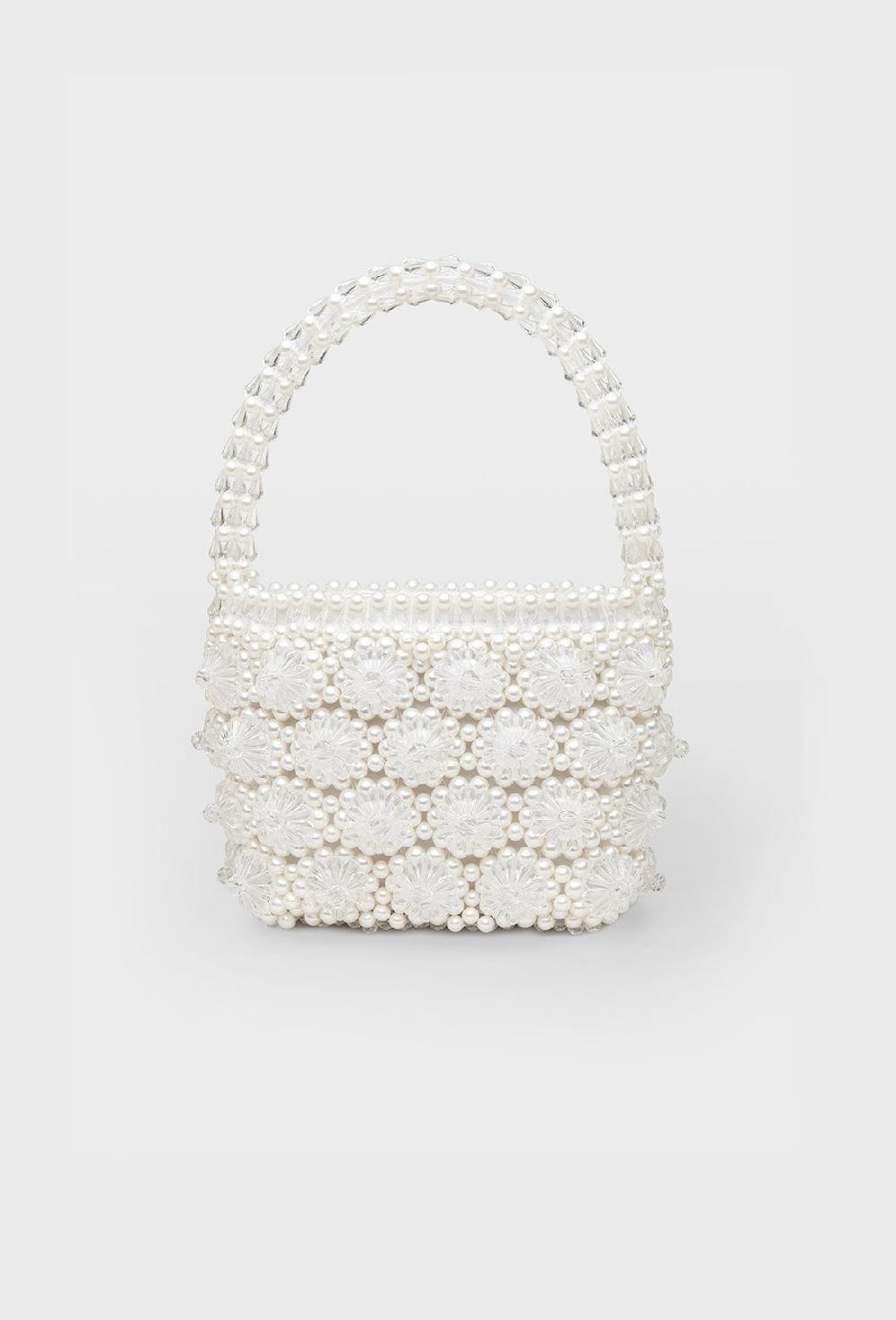 shrimps Shelly Bag - Cream/Clear