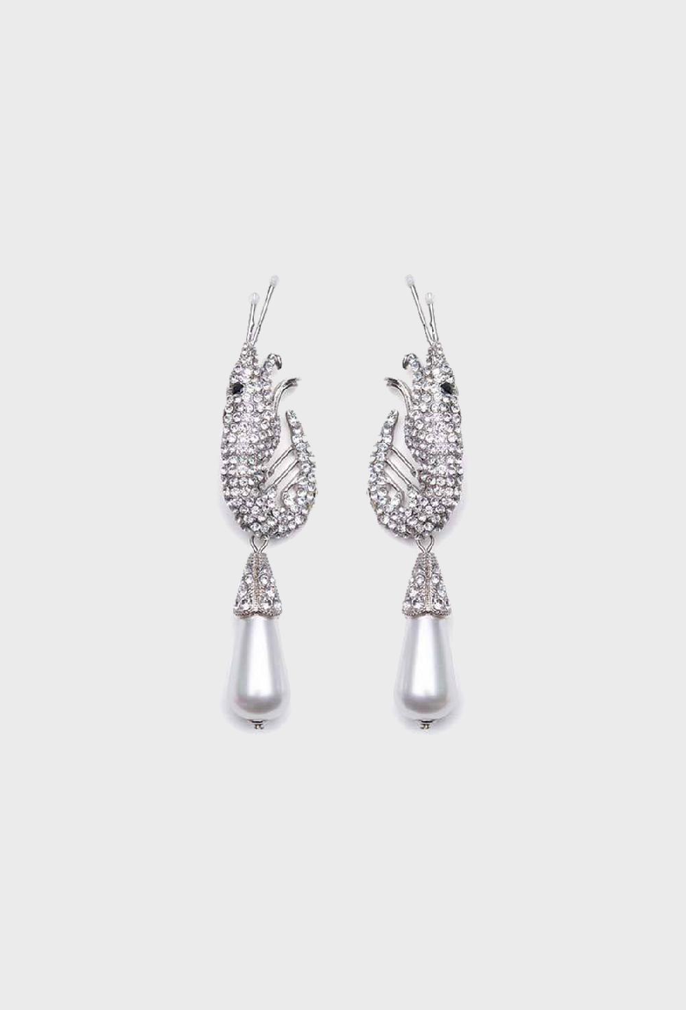 shrimps Shrimp Earrings - Silver