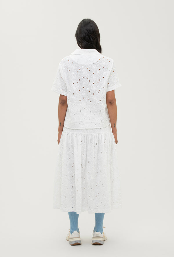 Shrimps Vesper Skirt - Off White