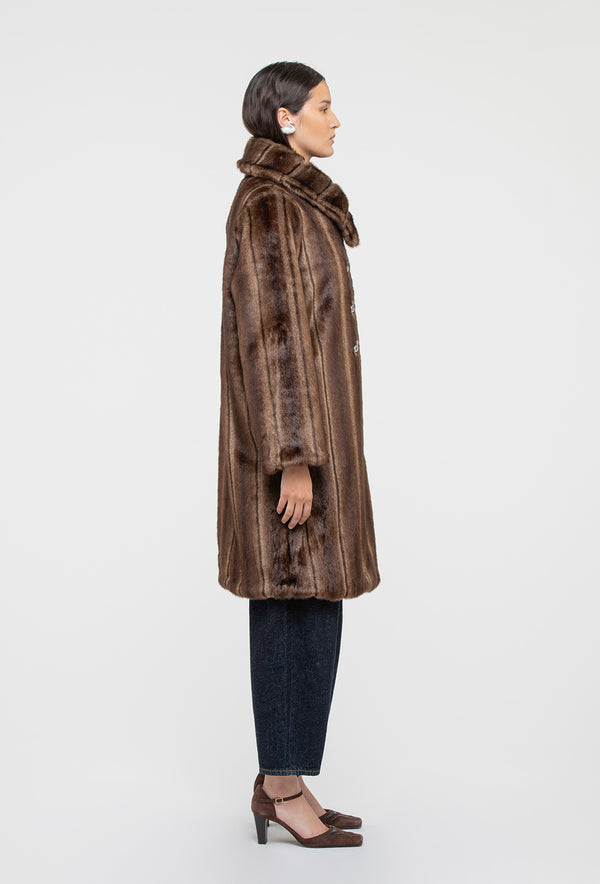 Shrimps Vincent Coat - Faux Mink