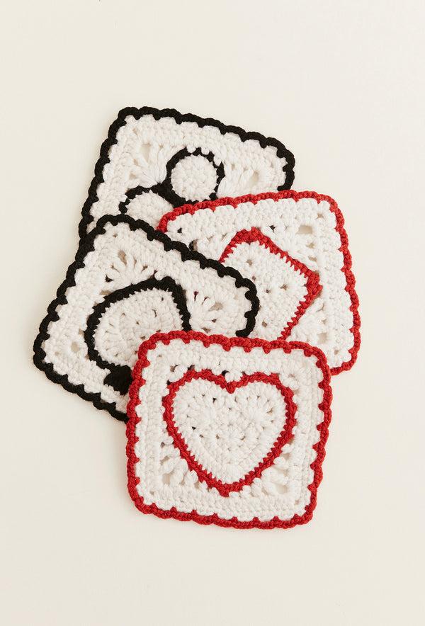 Shrimps Shrimps X Reformation Aces Regenerative Wool Coasters - Arctic/Multi