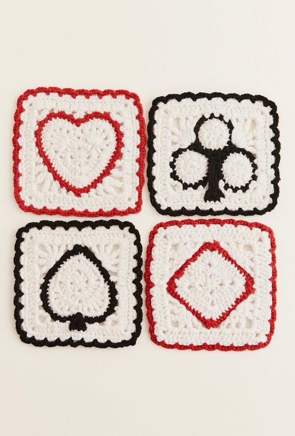 Shrimps Shrimps X Reformation Aces Regenerative Wool Coasters - Arctic/Multi