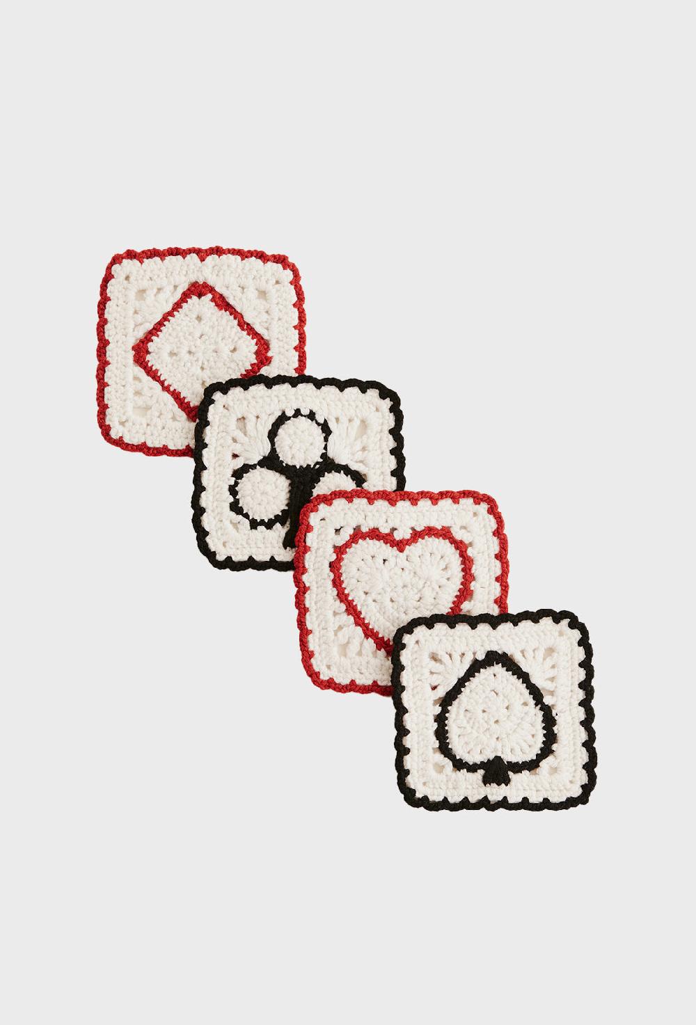 shrimps Shrimps x Reformation Aces Regenerative Wool Coasters - Arctic/Multi
