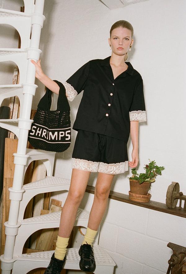 Shrimps Zaza Shorts - Black/Cream