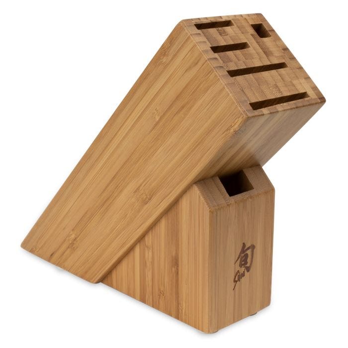 shun 6–Slot Bamboo Slimline Block