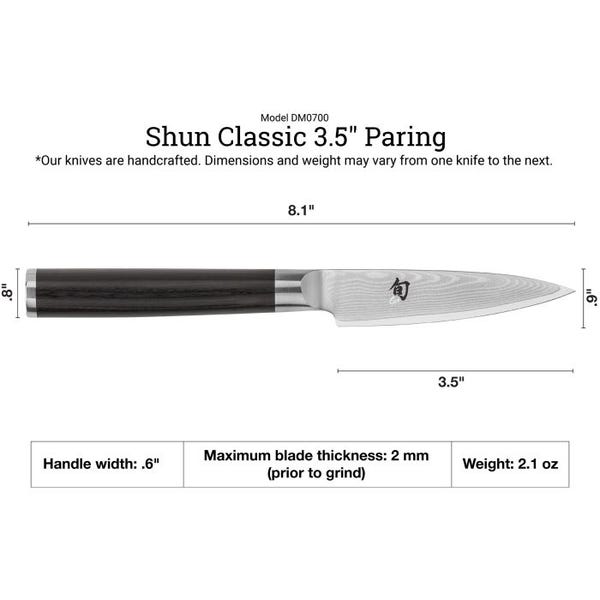 Shun Classic 3.5" Paring Knife