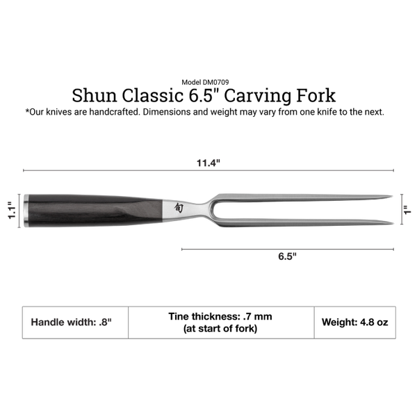 Shun Classic 6.5" Carving Fork