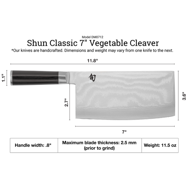 Shun Classic 7" Vegetable Cleaver