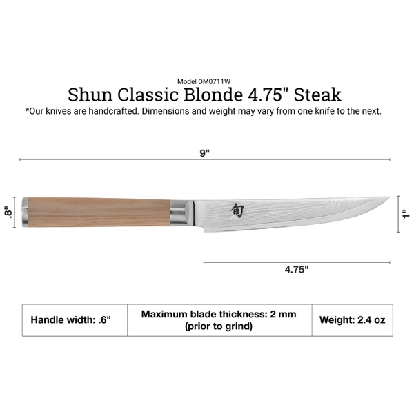 Shun Classic Blonde 4.75" Steak Knife