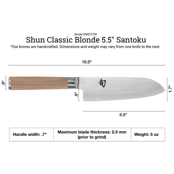 Shun Classic Blonde 5.5" Santoku
