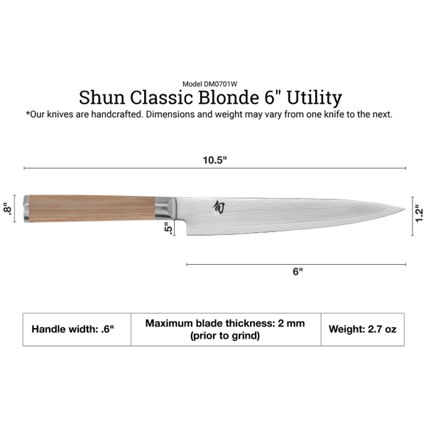 Shun Classic Blonde 6" Utility Knife