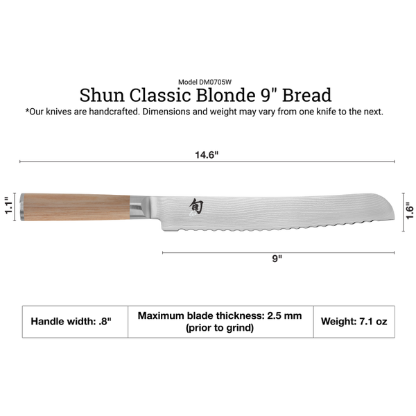 Shun Classic Blonde 9" Bread Knife