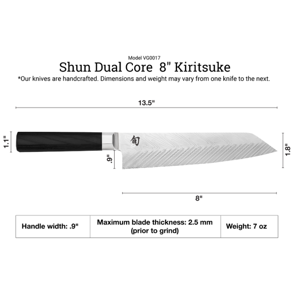 Shun Dual Core 8" Kiritsuke