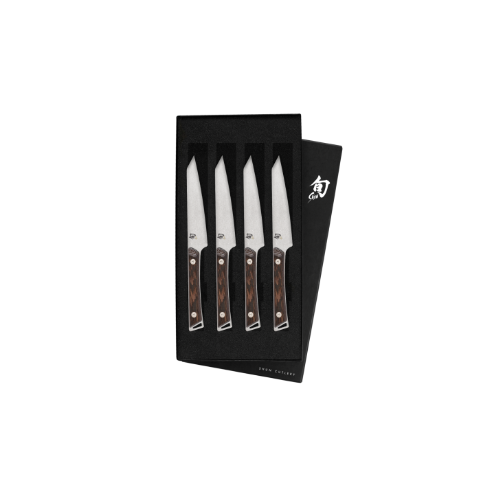 shun Kanso 4-Piece Steak Knife Set