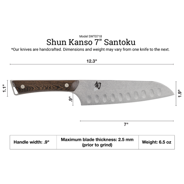 Shun Kanso 7" Hollow Ground Santoku