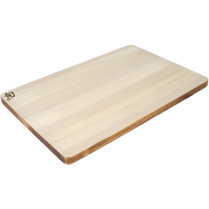 shun Large Hinoki Cutting Board W/Urushi Edge