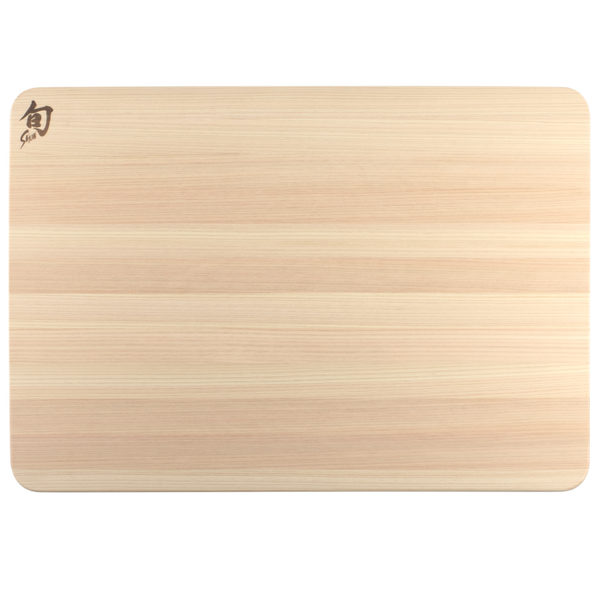 Shun Large Hinoki Cutting Board With Juice Groove