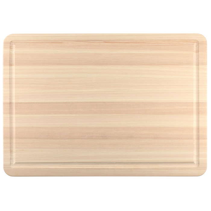 shun Large Hinoki Cutting Board with Juice Groove