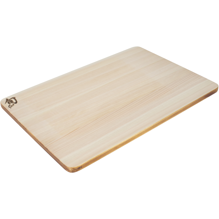 shun Medium Hinoki Cutting Board W/Urushi Edge