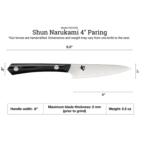 Shun Narukami 4" Paring Knife