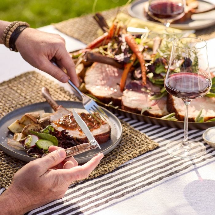 shun Personal Steak Knife - Champagne Handle