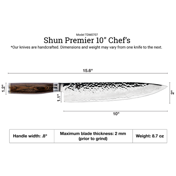 Shun Premier 10" Chef's Knife