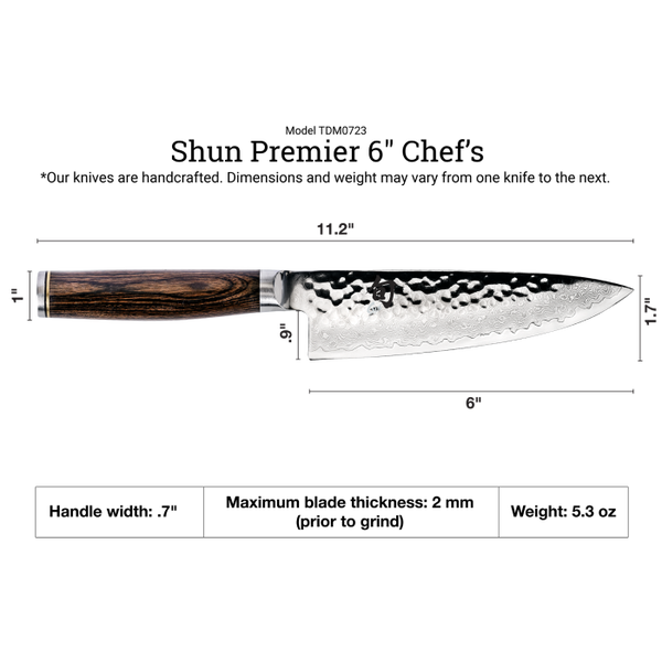 Shun Premier 6" Chef's Knife