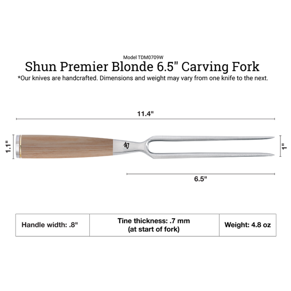 Shun Premier Blonde 6.5" Carving Fork