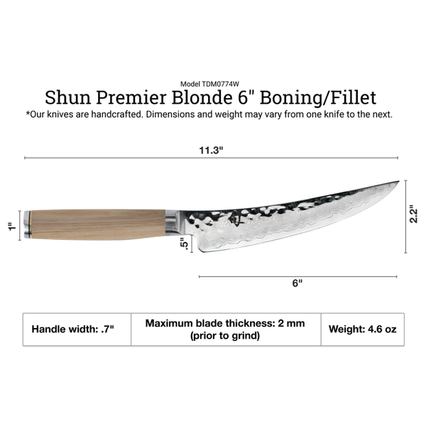 Shun Premier Blonde 6" Boning & Fillet Knife