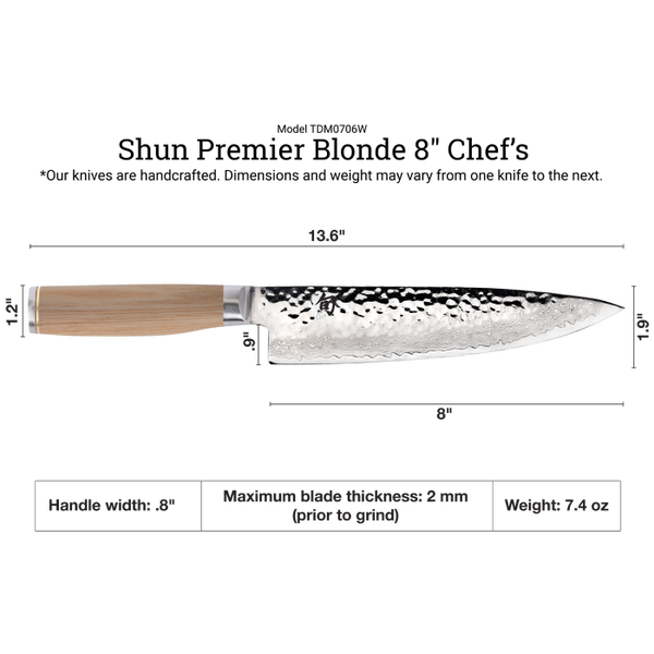 Shun Premier Blonde 8" Chef's Knife
