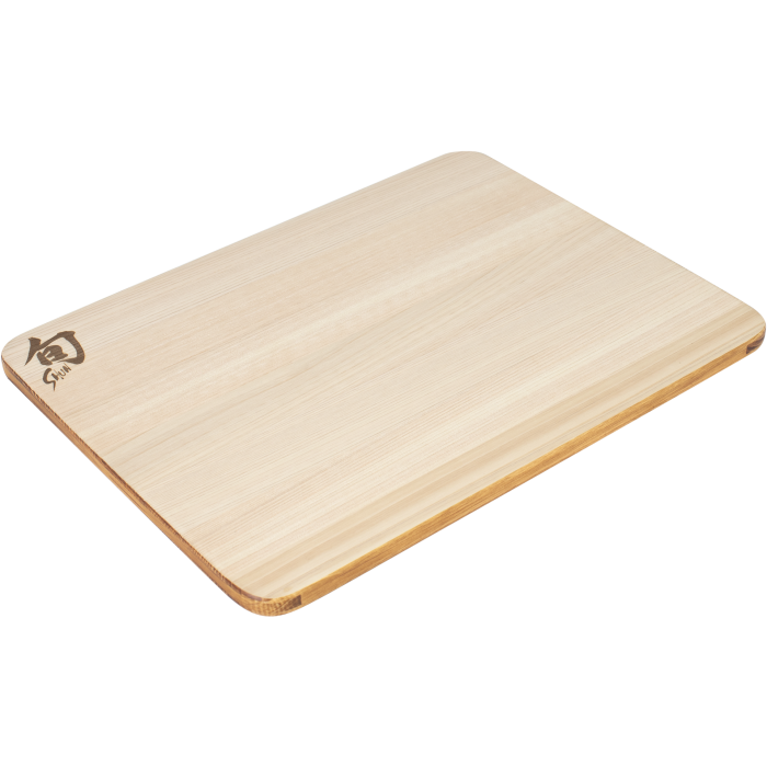 shun Small Hinoki Cutting Board W/Urushi Edge