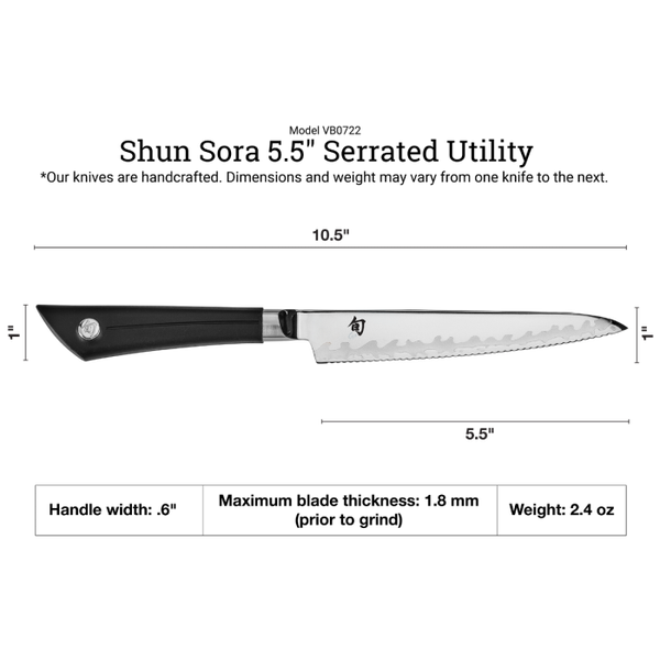 Shun Sora 5.5" Serrated Utility Knife