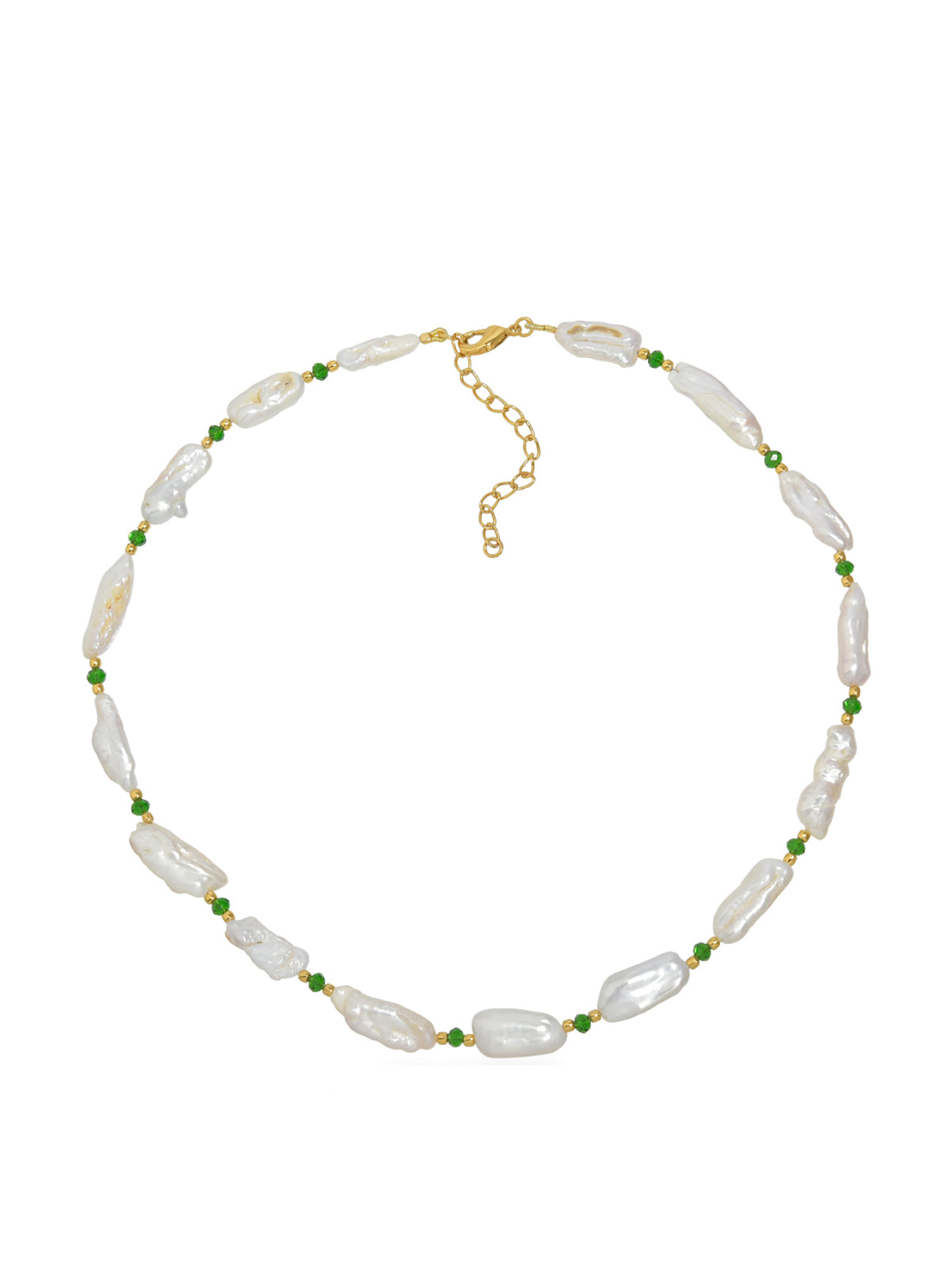 Shyla Bondi Pearl Necklace Emerald