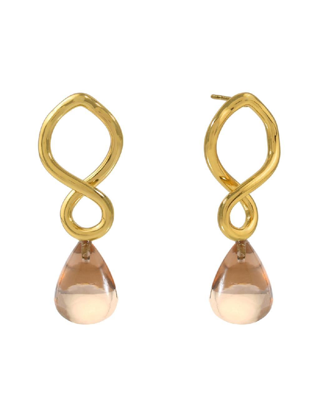 shyla Corsica Earrings Champagne