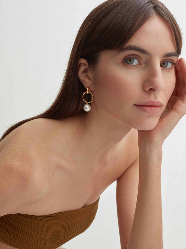 Shyla Layla Earrings Pearl