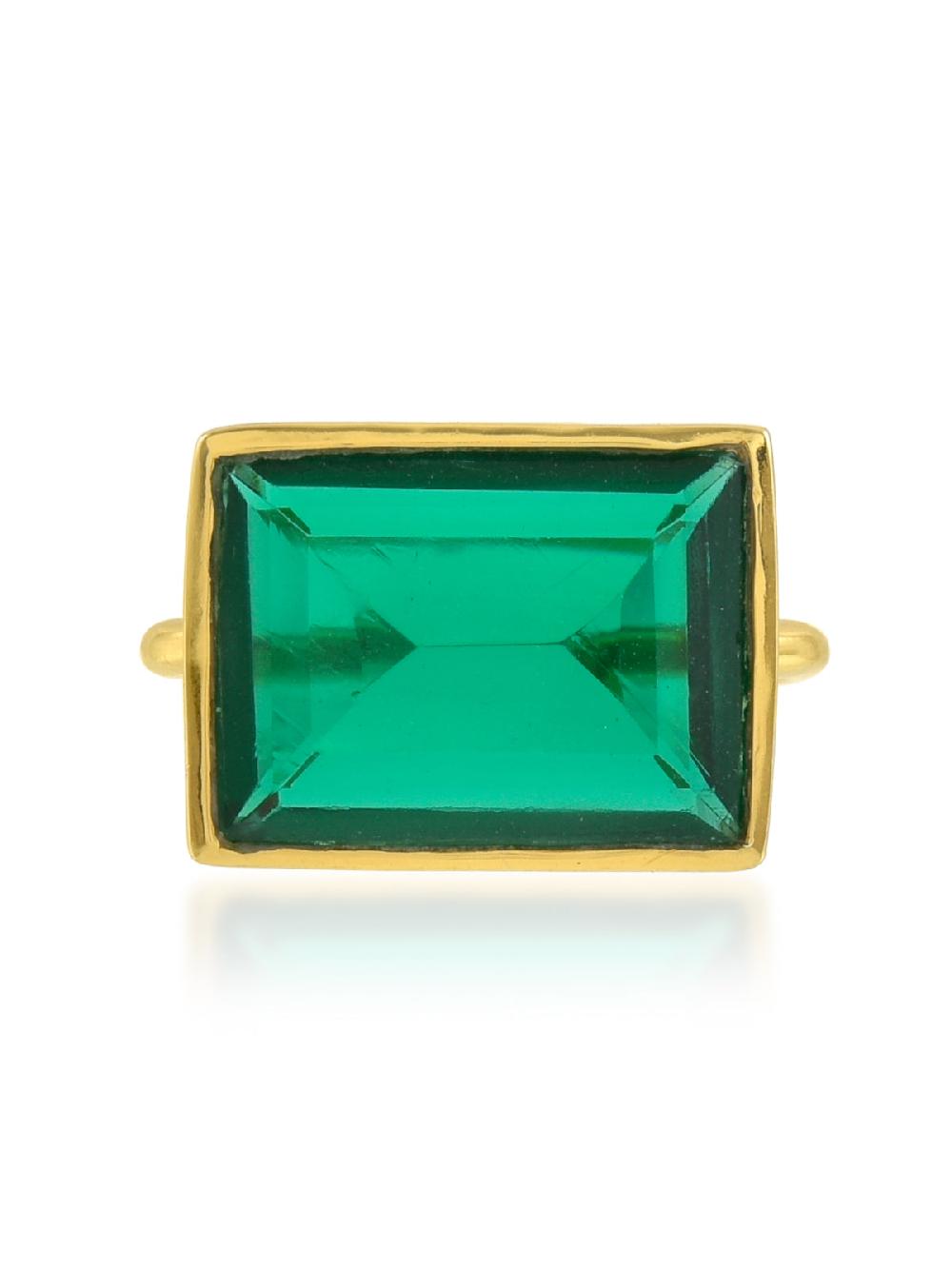 shyla Lenny Ring Dark Emerald