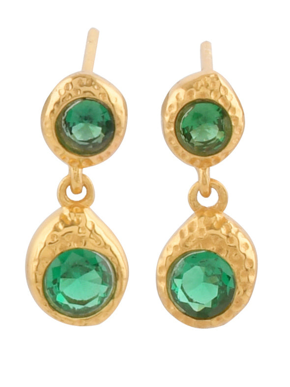 Shyla Odessa Earrings Emerald