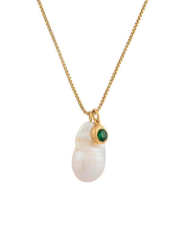 Shyla Odessa Necklace Clear And Pearl