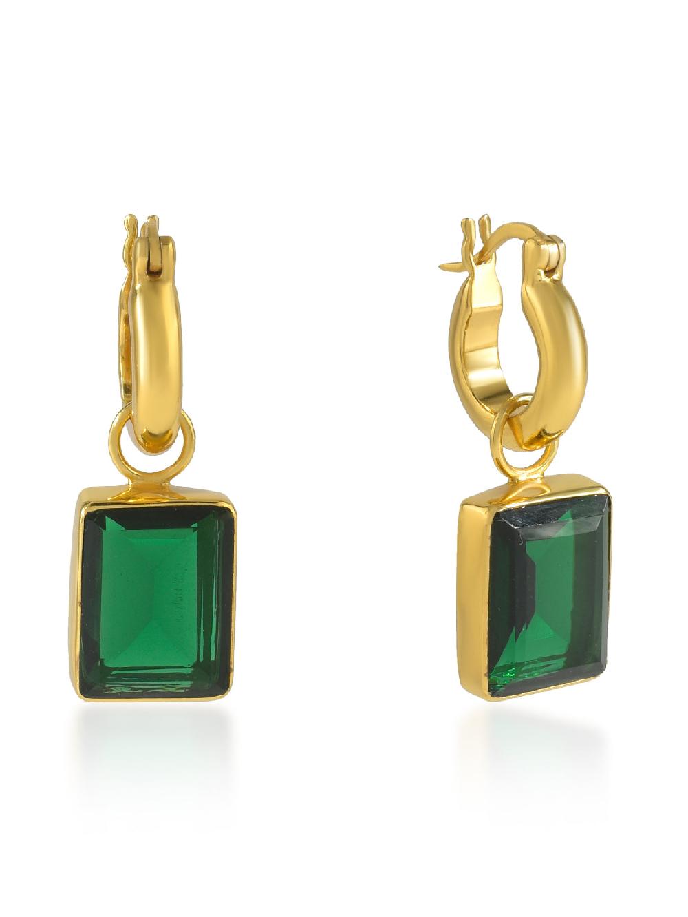 shyla Sorrento Earrings Emerald