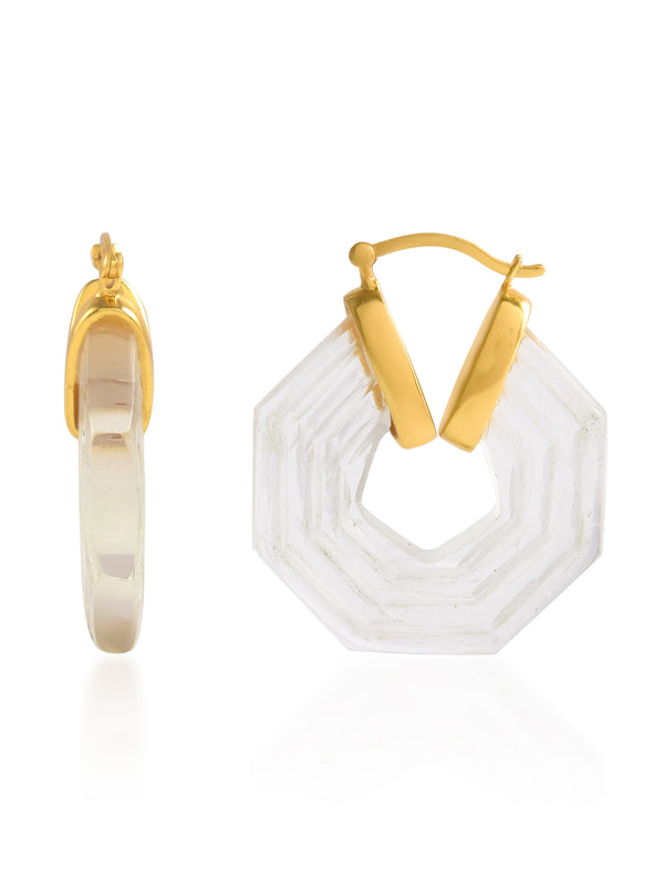 Shyla Sphinx Earrings Clear