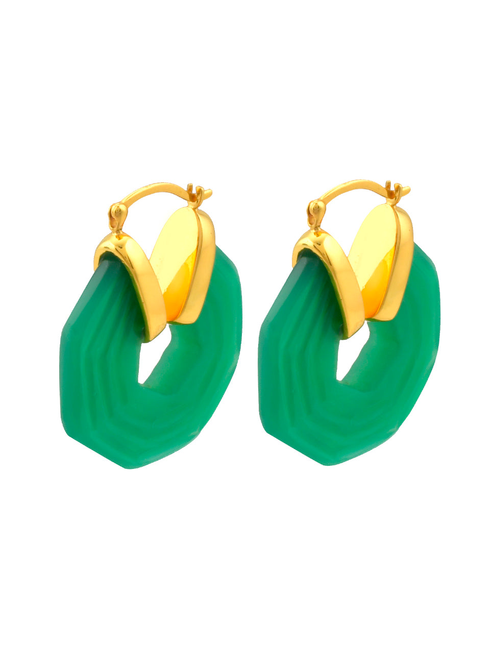 shyla Sphinx Earrings Emerald
