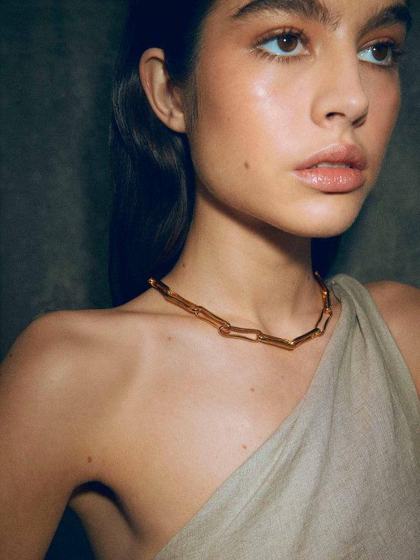 Shyla The Chunky Link Necklace Silver