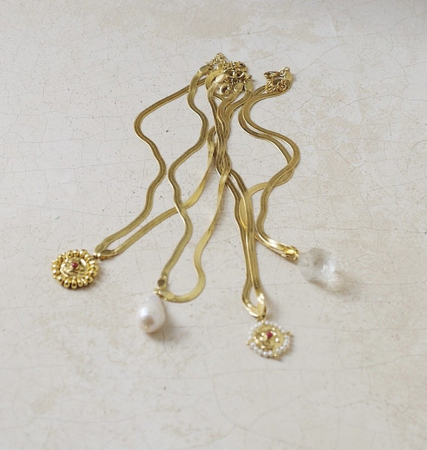 Shyla The Serpentine Necklace Raw Crystal