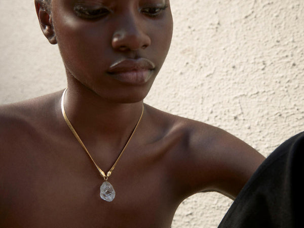 Shyla The Serpentine Necklace Raw Crystal