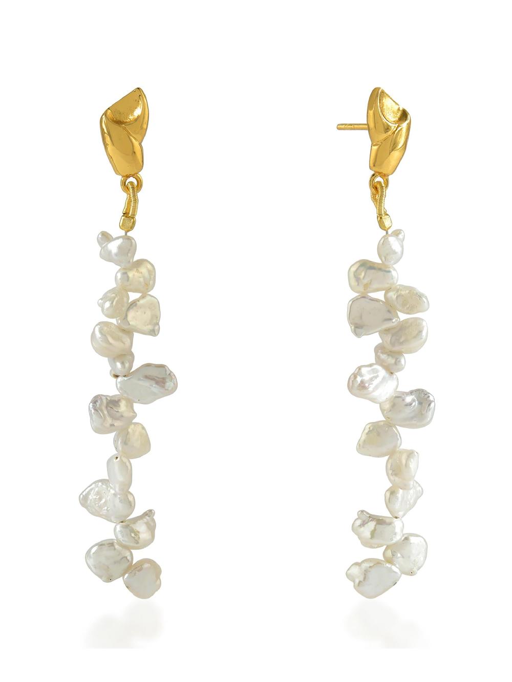 shyla Waterfall Pearl Earrings