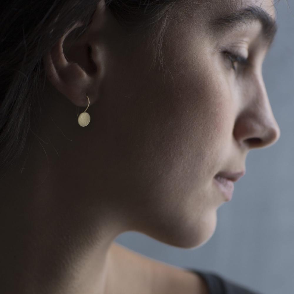 Sia Taylor 8mm Moon Drop Earrings