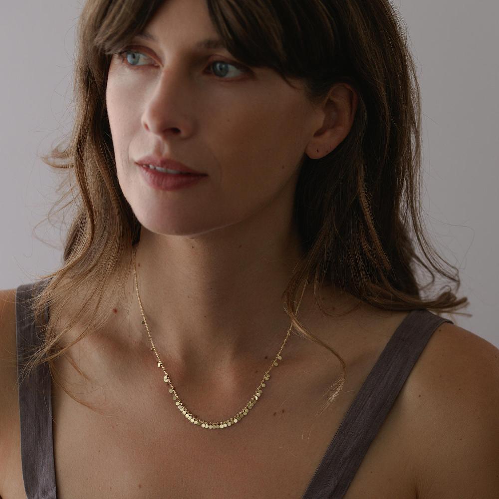 Sia Taylor Dispersing Dots Arc Necklace
