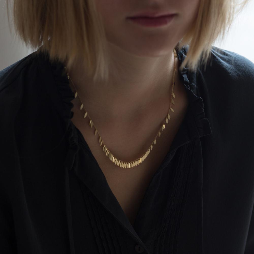 Sia Taylor Falling Leaf Necklace