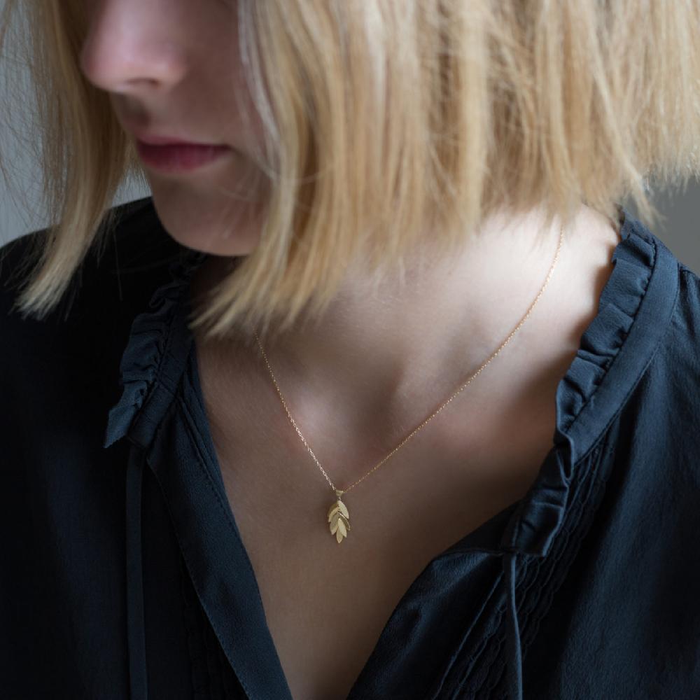 Sia Taylor Falling Leaf Pendant